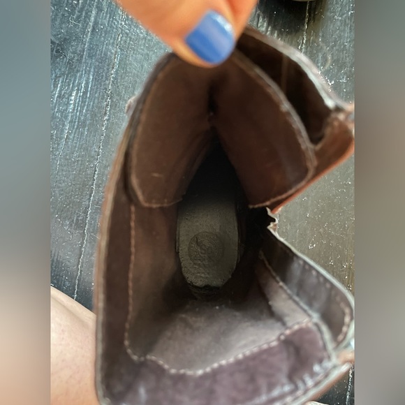 Brown Leather Combat Boots - Picture 6 of 6